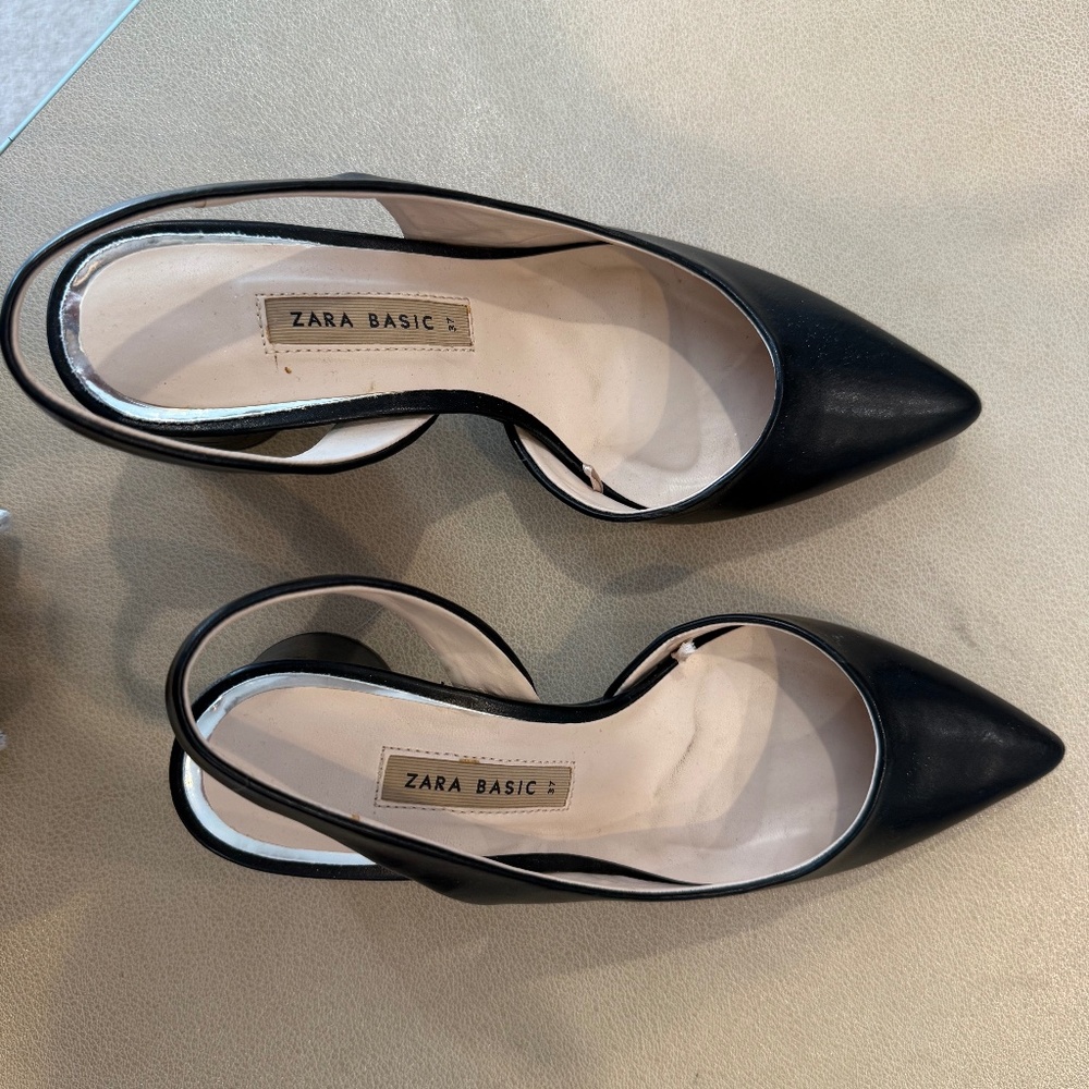 Zara - slingback with silver detail